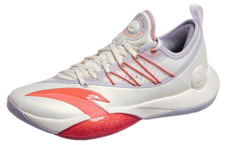 Anta Skyline 2 Cushioning Breathable Low top Basketball Shoes Men’s White Gray Red