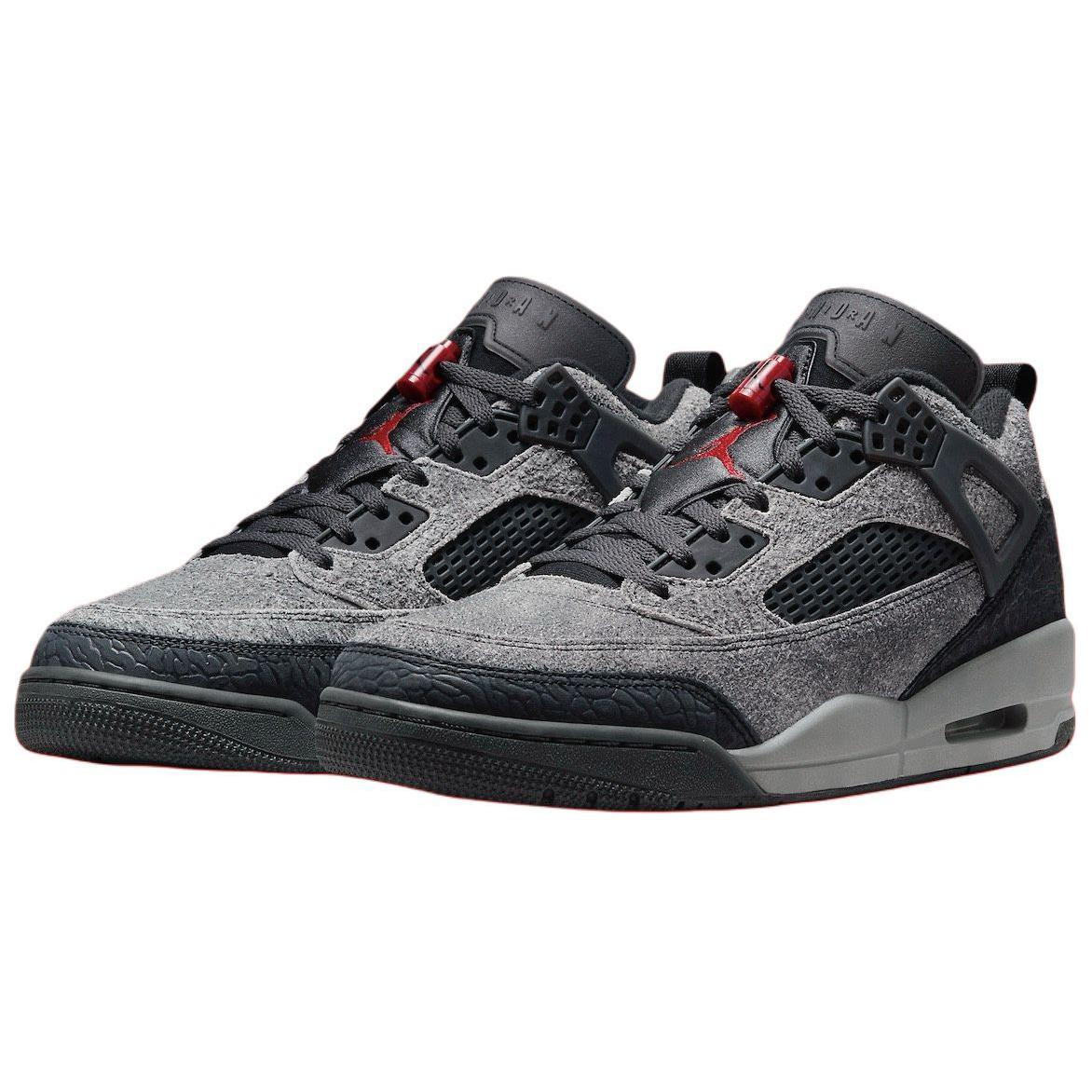 Jordan Spizike Low Anthracite Gym Red