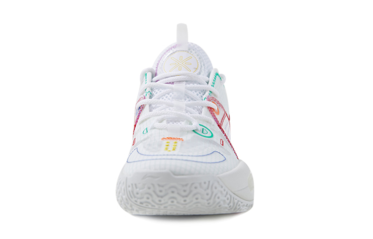 Li Ning All City 9 V1.5 Basketball Shoes Men’s Low Top White/Red/Green