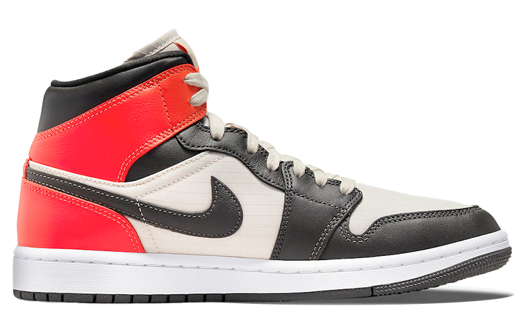 Jordan 1 Mid Newsprint Light Orewood Brown Women’s