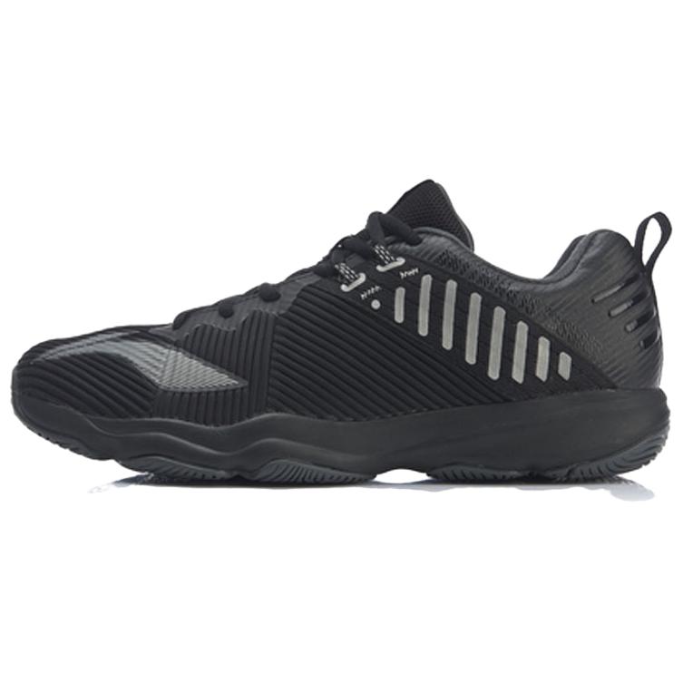 Li Ning Ranger 4.0 TD Trendy Slip Resistant Lightweight Non slip Lightweight Low top Badminton Shoes Unisex Black