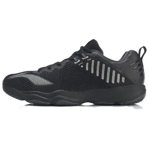 Li Ning Ranger 4.0 TD Trendy Slip Resistant Lightweight Non slip Lightweight Low top Badminton Shoes Unisex Black