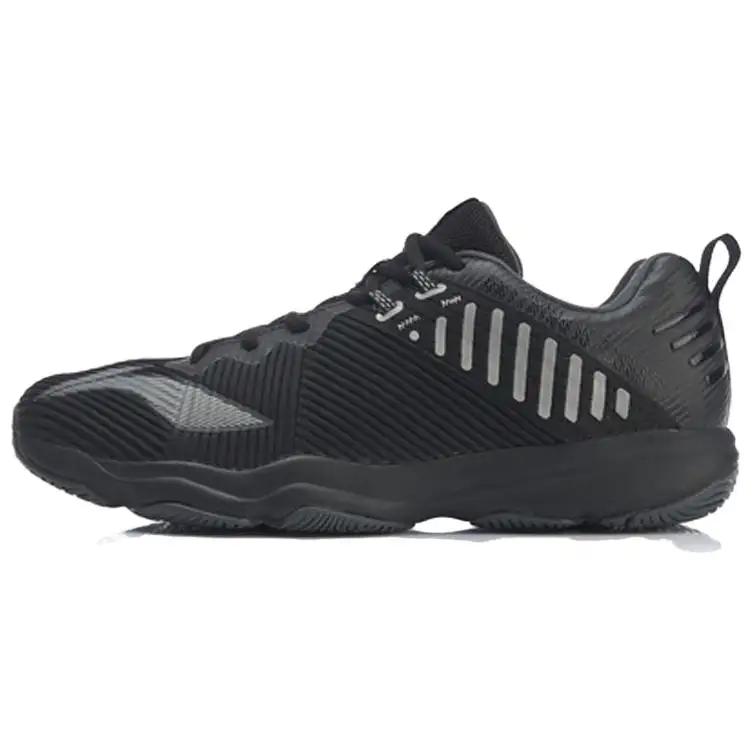 Li Ning Ranger 4.0 TD Trendy Slip Resistant Lightweight Non slip Lightweight Low top Badminton Shoes Unisex Black