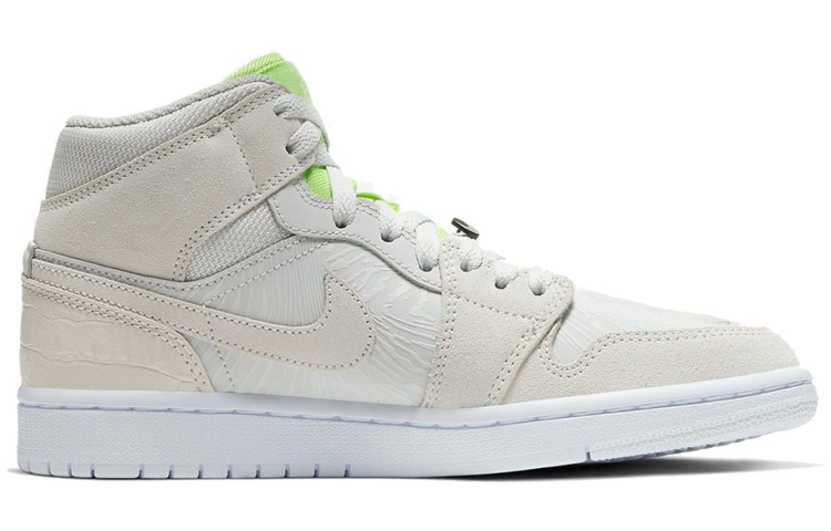 Jordan 1 Mid Vast Grey Ghost Green Women’s