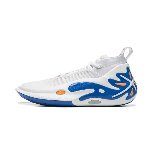 LiNing Li Ning WOW11 Wade's Way 11 Draft Day Carbon Core Technology Stable Support Mid-top Basketball Shoes Men's Standard White