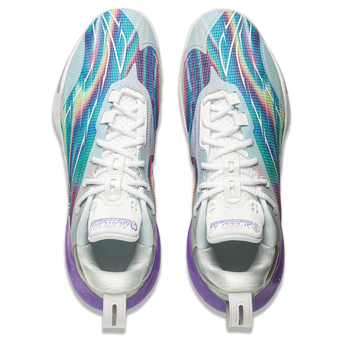 Li Ning Speed 11 Low top Basketball Shoes Men’s Blue Purple