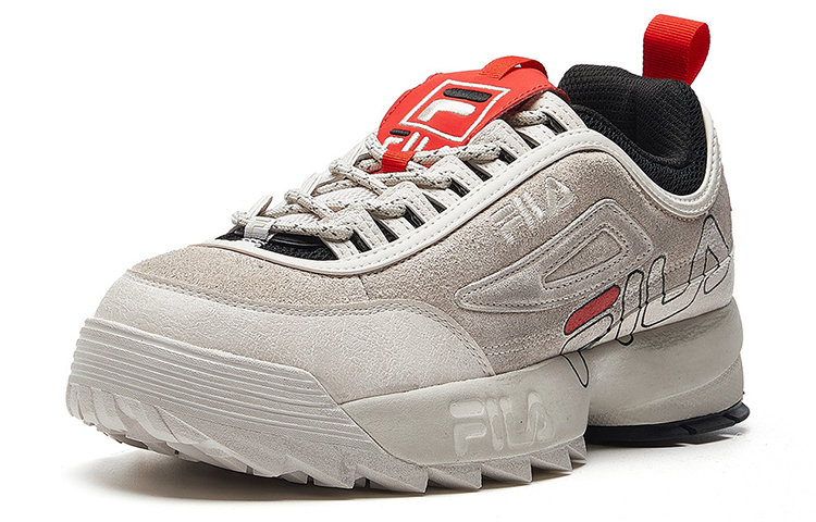 Женские кроссовки Fila Fusion Disruptor 2 (бело-серебристые) — фото 2