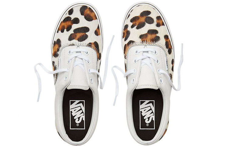 Кеды Vans Era Calf Hair Leopard White (леопардовый) — фото 4