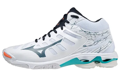 Mizuno Volleyball Shoes Unisex Mid Top White/Green