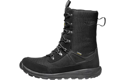Keen Glieser Tall Wp Cushioning Slip Resistant Abrasion Resistant Waterproof High top Outdoor Shoes Men's Black