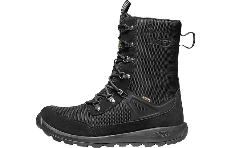 Keen Glieser Tall Wp Cushioning Slip Resistant Abrasion Resistant Waterproof High top Outdoor Shoes Men's Black