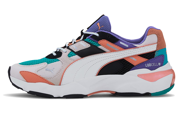 PUMA LQDCELL Training Shoes Women's Low Top Orange/White/Black/Green/Purple