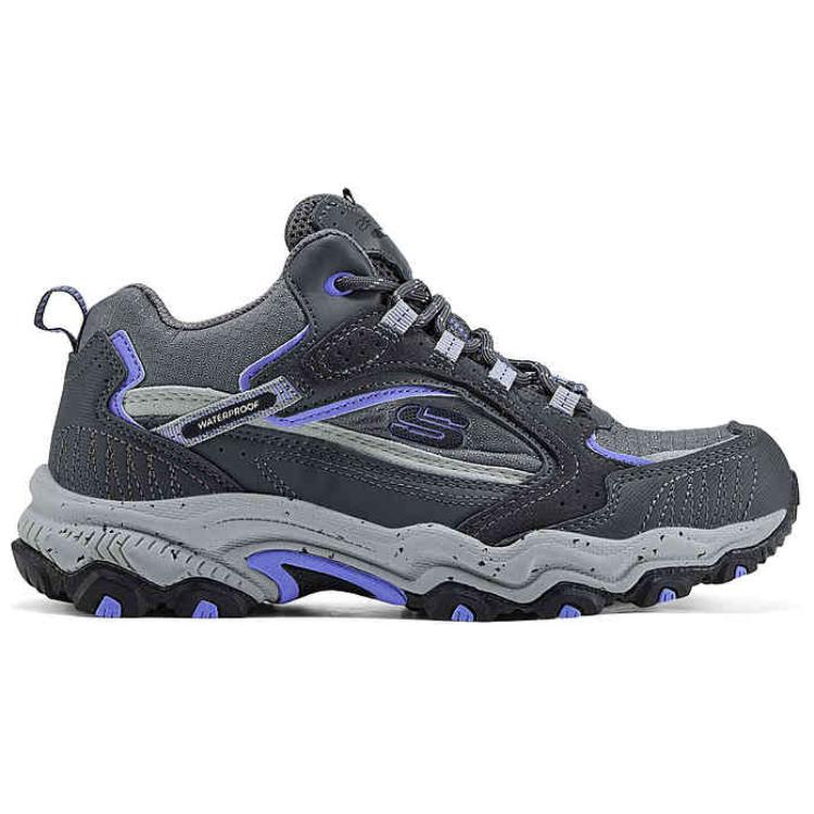 Skechers Cushioning Abrasion Resistant Rebound Grip Mid top Hiking Shoes Women’s Dark Gray