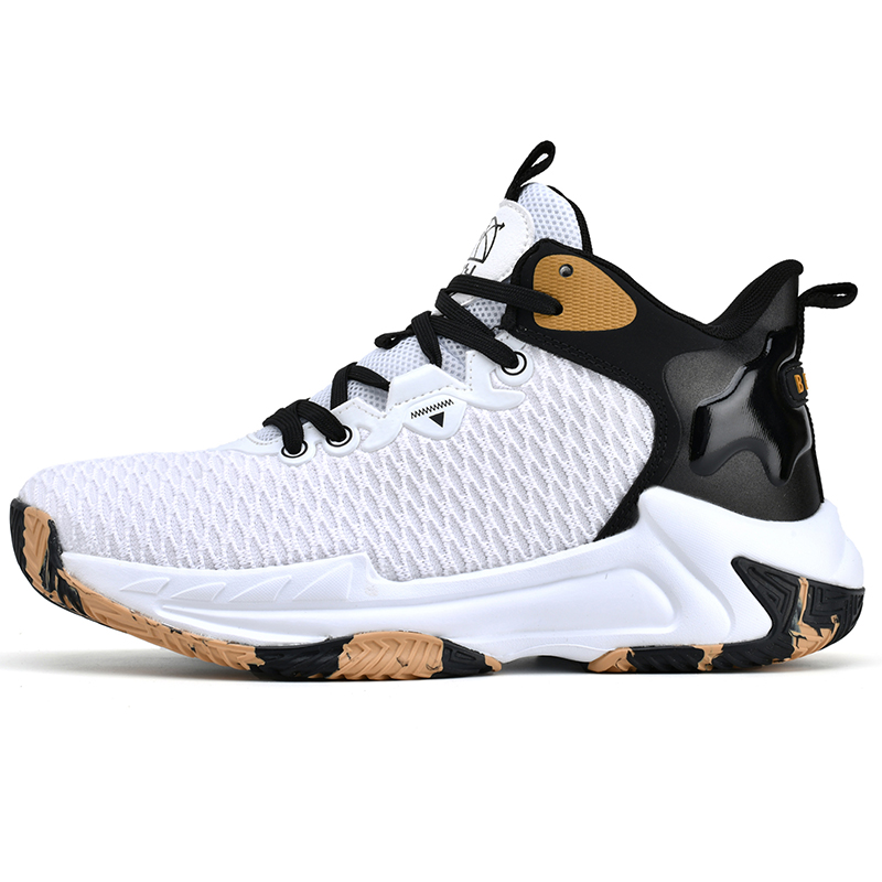 BEITA Fabric Cushioning Abrasion Resistant Breathable Slip Resistant High top Basketball Shoes Men’s