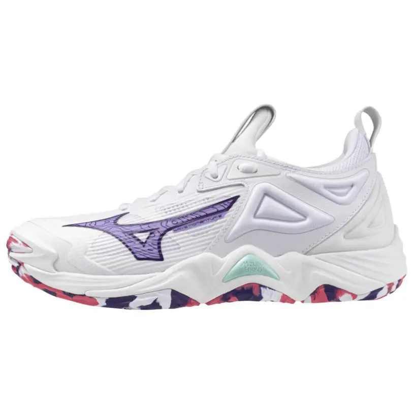 Wave Momentum Wmns Mizuno 3 'White Violet Indigo'