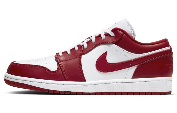 Jordan Air Jordan 1 "gym red" comfortable and versatile low-top retro basketball shoes men's white and red