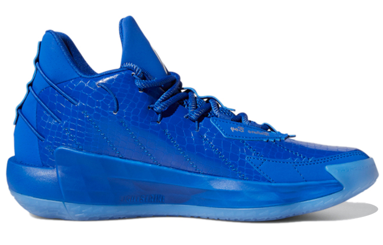 Мужские кроссовки adidas D lillard 7 GCA (синие) — Синий — фото 2