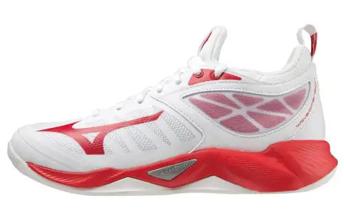 Mizuno Wave Dimension 'White Red'