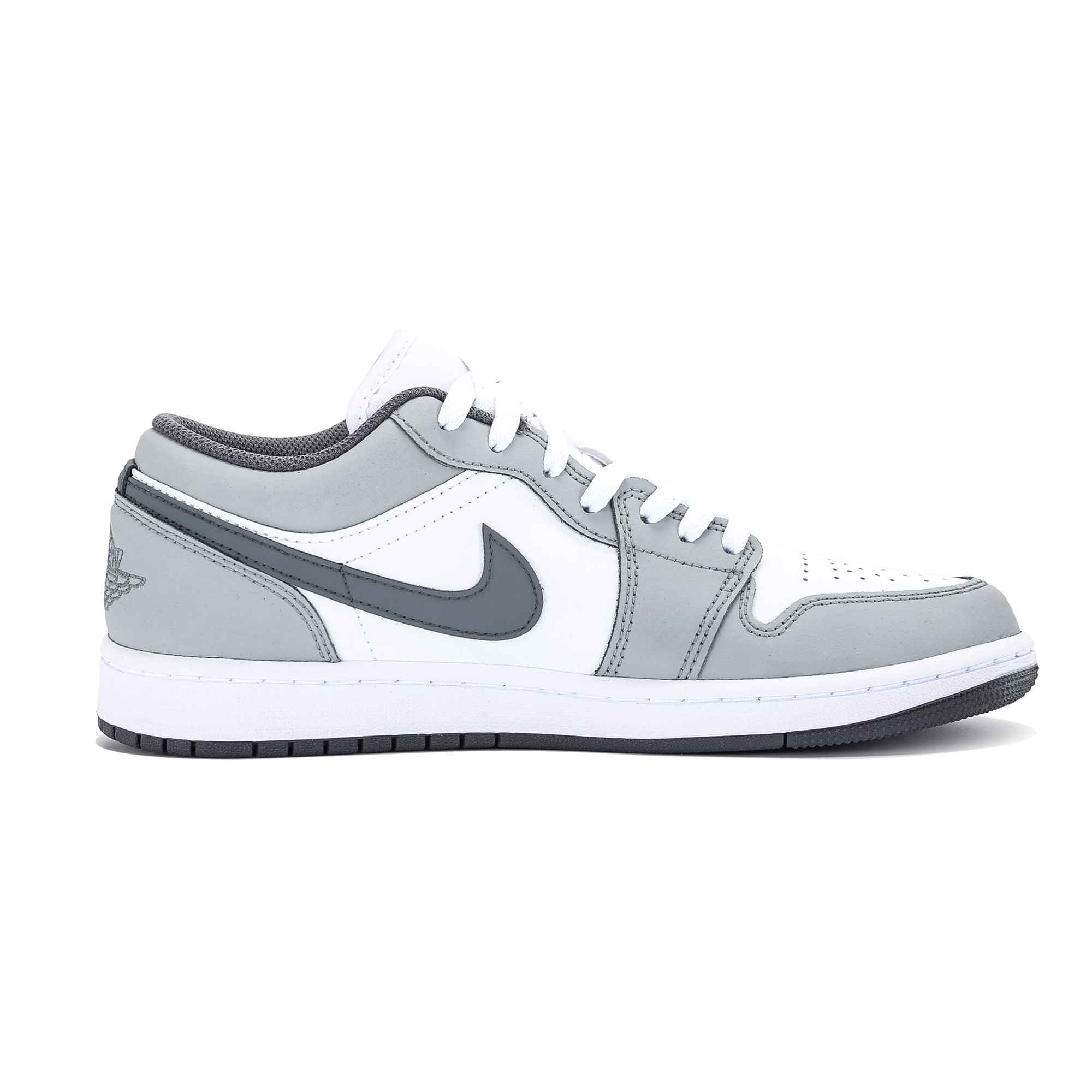 Jordan Air Jordan 1 Abrasion Resistant Abrasion Resistant Low top Vintage Basketball Shoes Unisex Gray