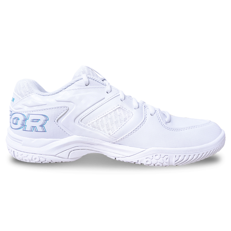 VICTOR 9200TD Cushioning Slip Resistant Breathable Low top Badminton Shoes Unisex White Blue