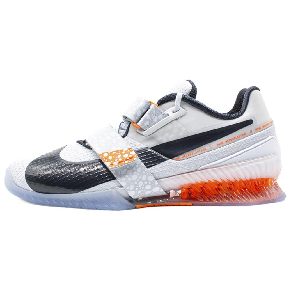 Nike Romaleos 4 Slip Resistant Abrasion Resistant Low top Weightlifting Shoes Unisex White