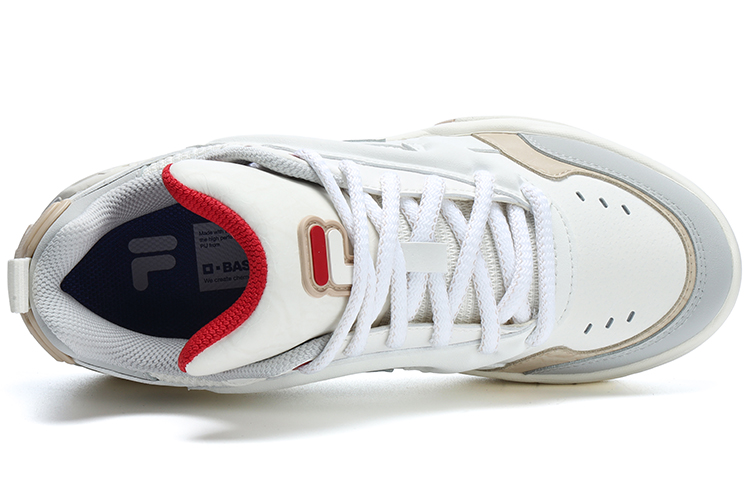FILA FUSION Desperado Vintage Basketball Shoes ‘White Grey Red’ Women’s