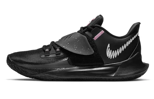 Nike Kyrie Low 3 round head shock-absorbing, anti-slip wear-resistant, breathable, wrap-around support, low top practical basketball shoes, same style for men and women, black, foreign version