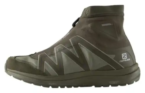 And Wander x SALOMON Odyssey 1 CSWP Lace Up Cushioning, Wear Resistant High top Mountaineering Shoes Unisex Green