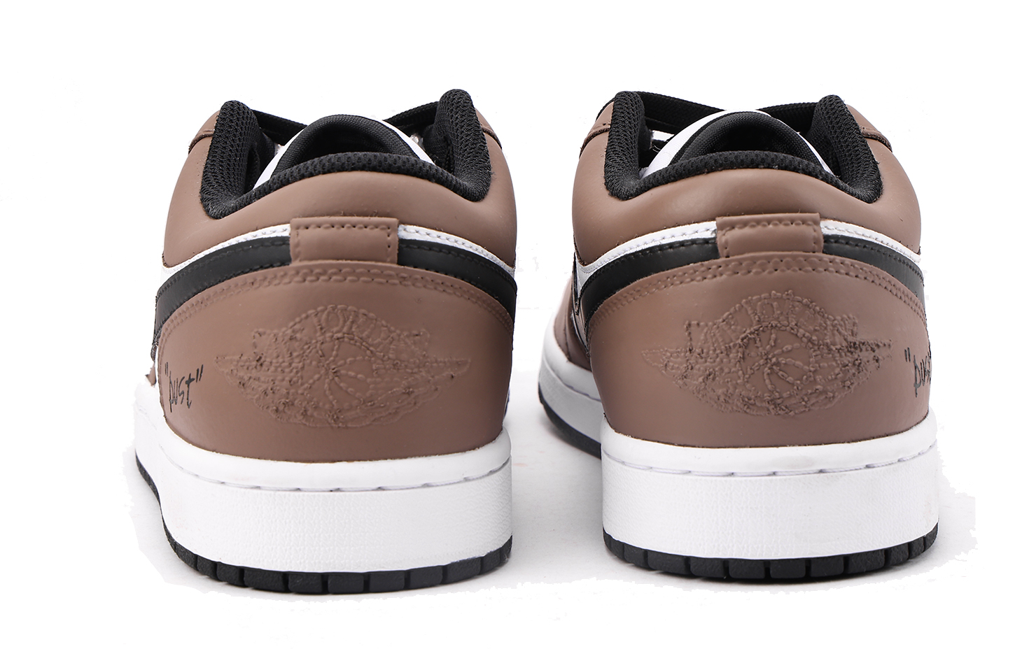 Jordan Air Jordan 1 Slip Resistant Low top Vintage Basketball Shoes Men’s Black Brown