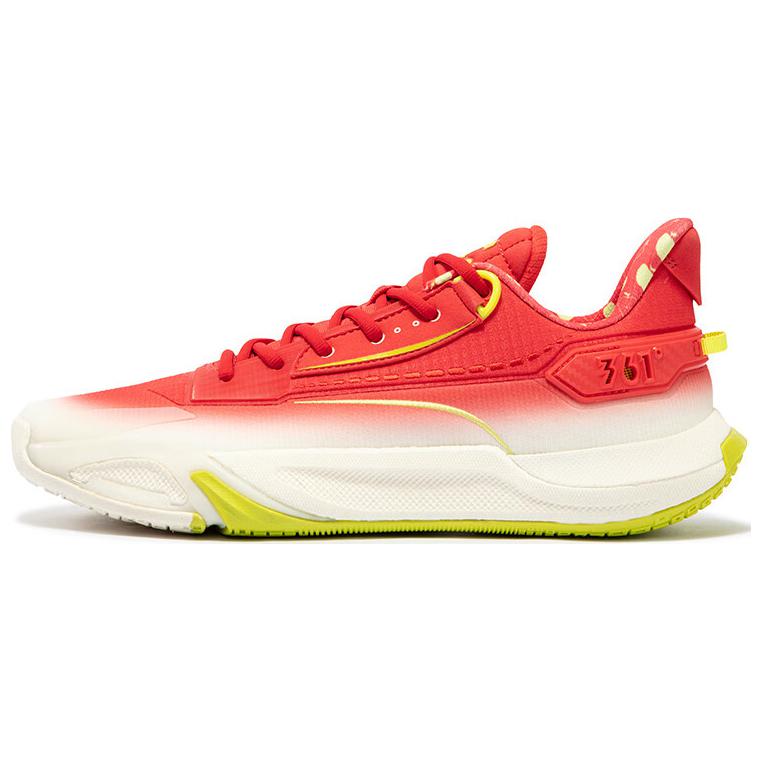 361° Bonded Qicheng Slip Resistant Abrasion Resistant Low top Basketball Shoes Men’s Red White