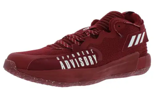 Adidas DAME 7 EXTPLY round toe lace-up wear-resistant and breathable low-top basketball shoes men's red