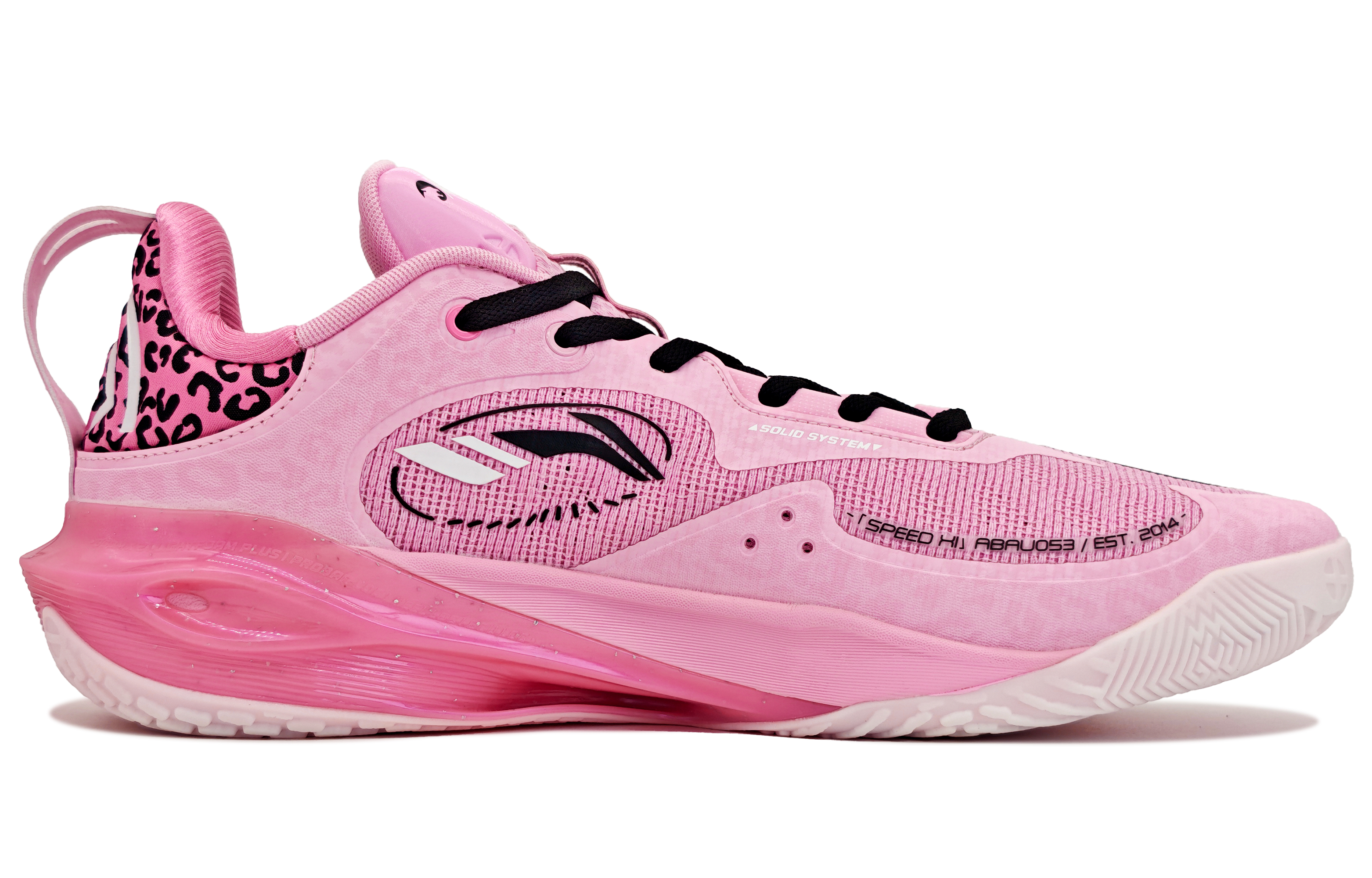 Li Ning Speed 11 Support Rebound Cushioning Support Rebound Cushioning Low top Basketball Shoes Men’s Pink Black