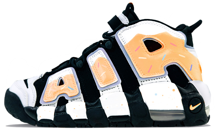 Nike Air More Uptempo Mid top Vintage Basketball Shoes GS Macaron Orange