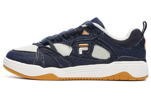 FILA FUSION Smash Low top Vintage Basketball Shoes Men's Blue White