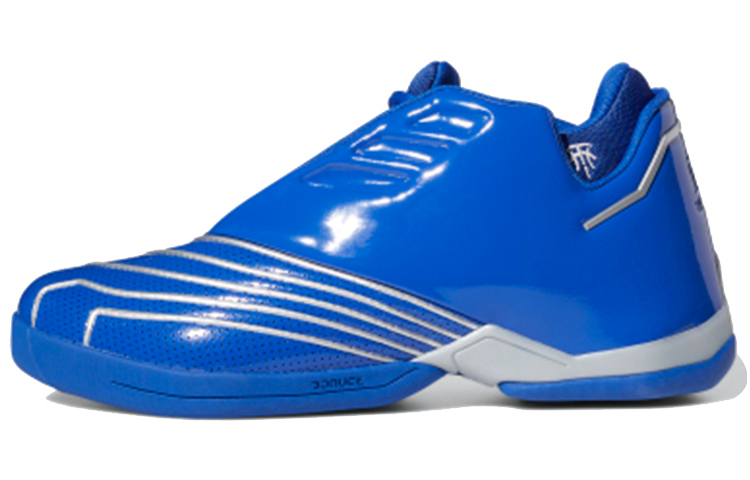 Adidas T mac 2 Restomod \"All-Star\" patent leather All-Star round toe comfortable patent leather synthetic leather TPU shock-absorbing anti-slip wear-resistant wrapping support low-top basketball shoes men's blue