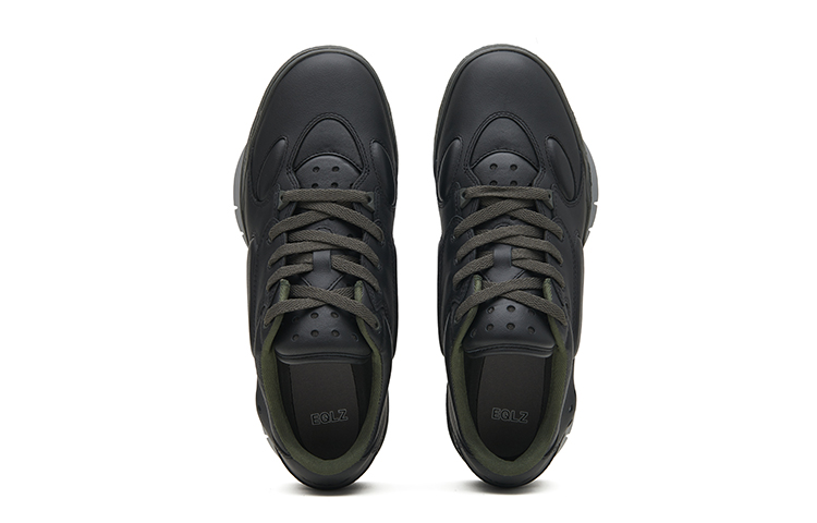 EQLZ EQUALIZER 1980 JS Low top Vintage Basketball Shoes Unisex Black Agate