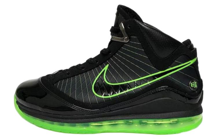 Nike Lebron 7 Dunkman shock absorption high top retro basketball shoes men's black