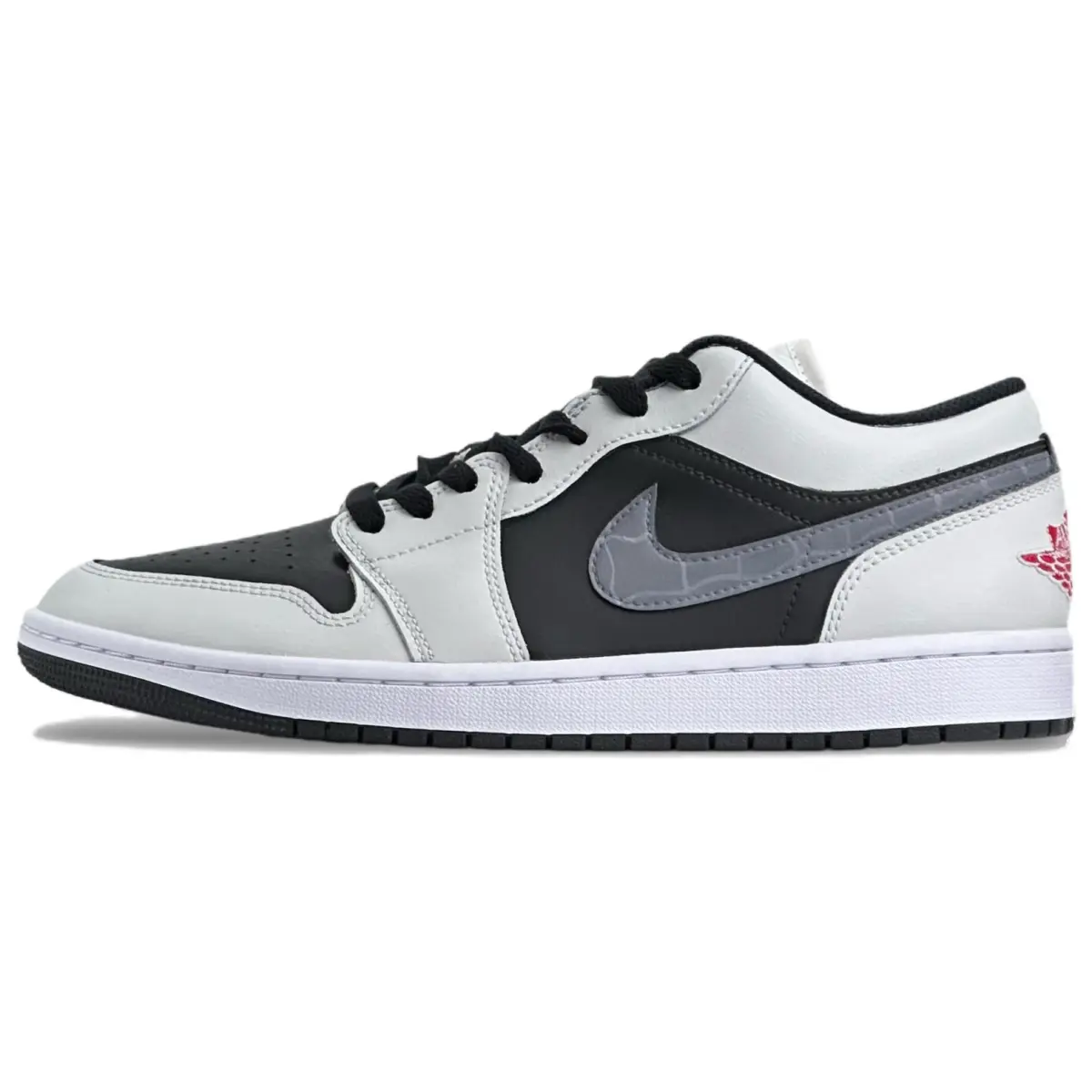 Jordan Air Jordan 1 Small Obsidian, Couple's Abrasion Resistant Abrasion Resistant Low top Vintage Basketball Shoes