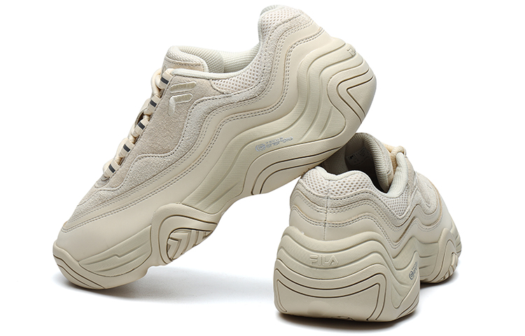 FILA FUSION HERITAGE BASKETBALL Handle Low top Vintage Basketball Shoes Men’s Ecru