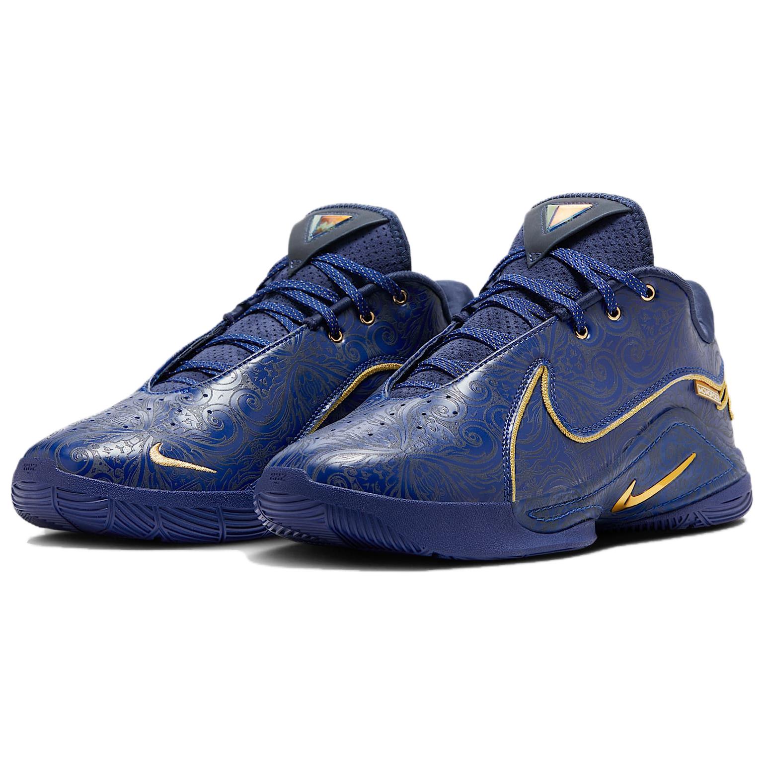 Monopoly x Nike LeBron 22 Slip Resistant Abrasion Resistant Low top Basketball Shoes Unisex Blue