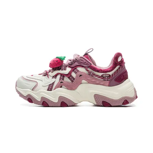 Li Ning x CAOMEIXIONG Cat Paw Lite 2 Low top Chunky Sneakers Women's White Pink