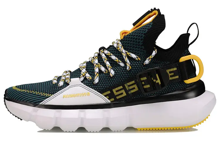 Li Ning Essence Enlightenment Lace Up Synthetic Leather, TPU Cushioning Slip Resistant Abrasion Resistant Mid top