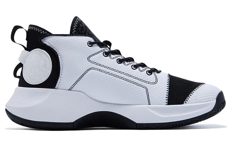 PEAK Speed Collection Cushioning Slip Resistant Abrasion Resistant Low top Basketball Shoes Men’s Black White