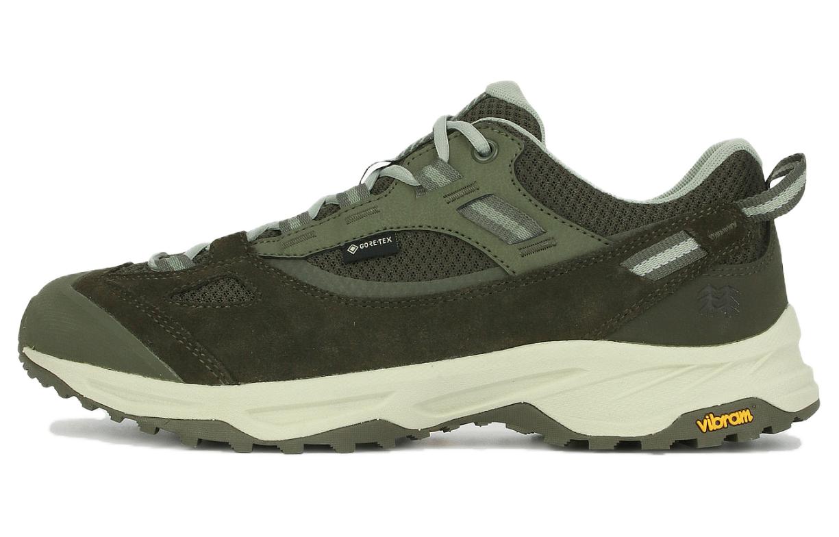 KOLON SPORT Motion Cushioning Slip Resistant Abrasion Resistant Waterproof Low top Hiking Shoes Unisex Green