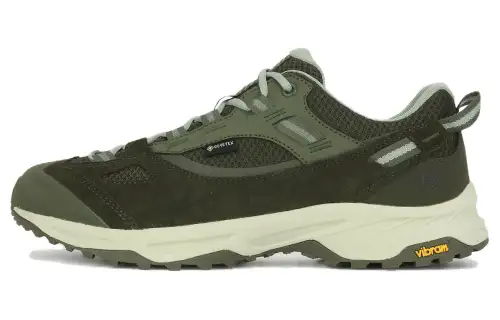 KOLON SPORT Motion Cushioning Slip Resistant Abrasion Resistant Waterproof Low top Hiking Shoes Unisex Green