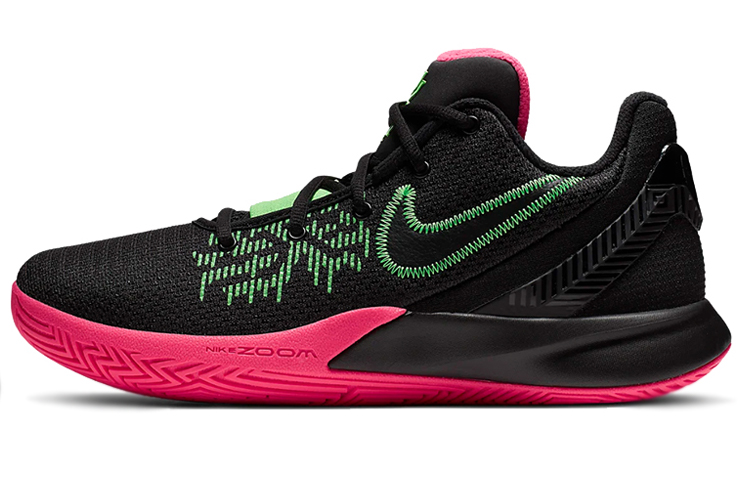 Nike Flytrap 2 Kyrie EP Irving 2 round head, non-slip, wear-resistant, lightweight, low top, practical basketball shoes, men's, pink and green