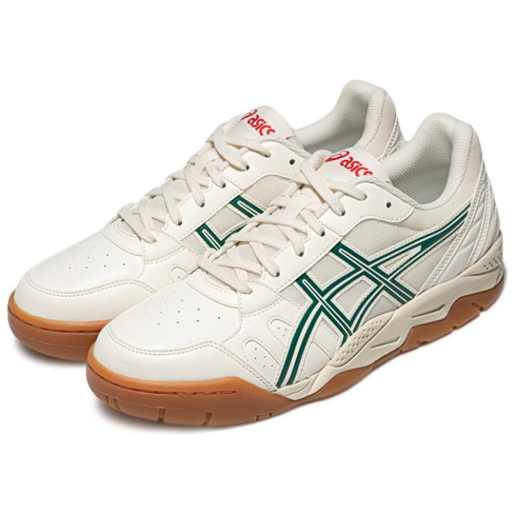 ASICS GEL TWIST Textile, Synthetic Leather Abrasion Resistant Breathable Low top Tennis Shoes Unisex White Green