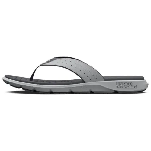 Under Armour Slip Resistant Abrasion Resistant Odor Resistant Herringbone Men's Gray