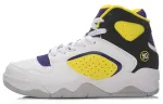 Li Ning Retro 90 II Basketball Shoes Women's High Top White/Yellow/Black