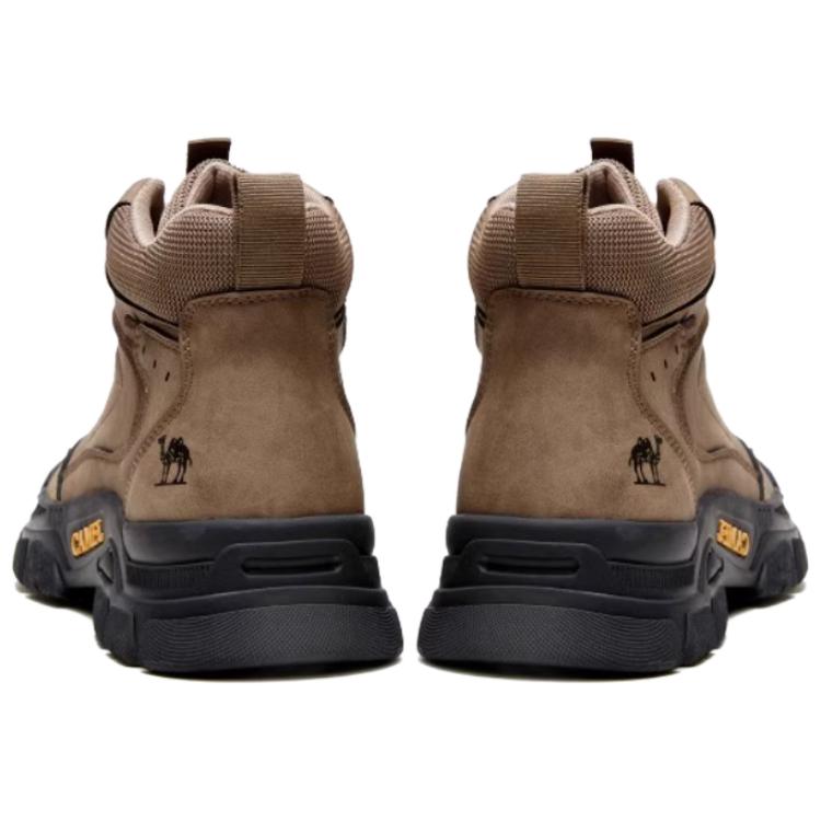 CAMEL Trail Running In Wilderness Microfiber Leather Mid top Hiking Shoes Men’s